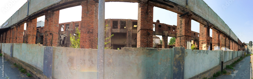 Panorama eines alten Fabrikgeländes