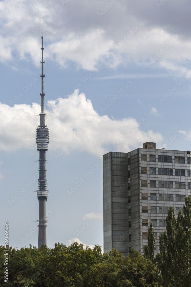 Obraz premium TV zendmast in Moskou