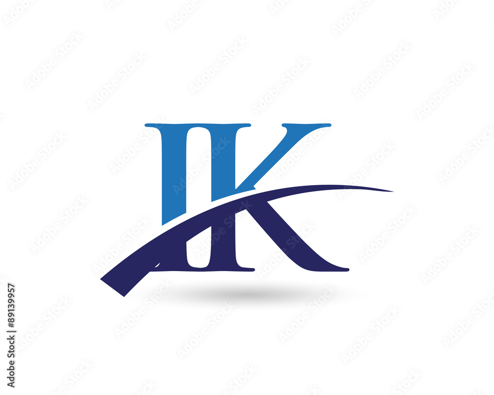 IK Logo Letter Swoosh IK Logo Letter Swoosh