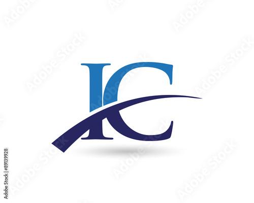 IC Logo Letter Swoosh