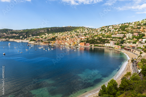 Villefranche-sur-Mer harbour view on French Riviera © Elenathewise