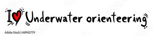 Underwater orienteering love