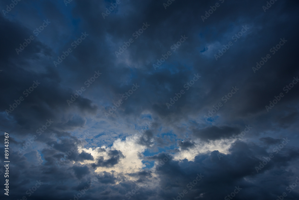 Dark storm clouds