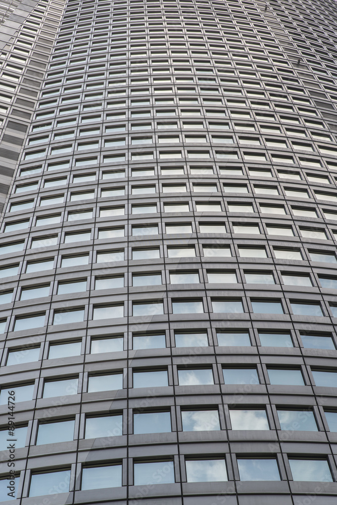 glass and stone wall builting - Modern Office Building in tokyo,
