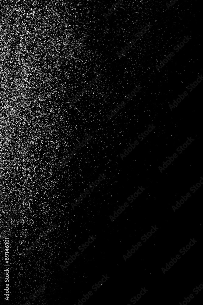 Obraz premium Drops of water on a black background. Texture.