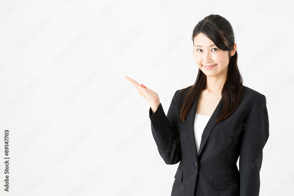 asian businesswoman on white background asian businesswoman on white background