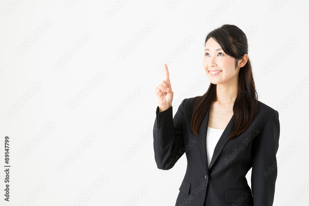 asian businesswoman on white background asian businesswoman on white background