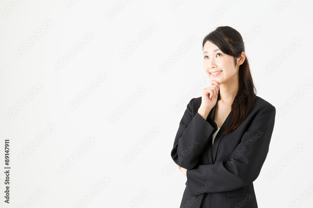 asian businesswoman on white background asian businesswoman on white background