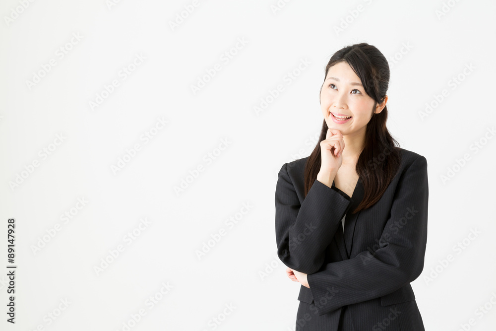 asian businesswoman on white background asian businesswoman on white background