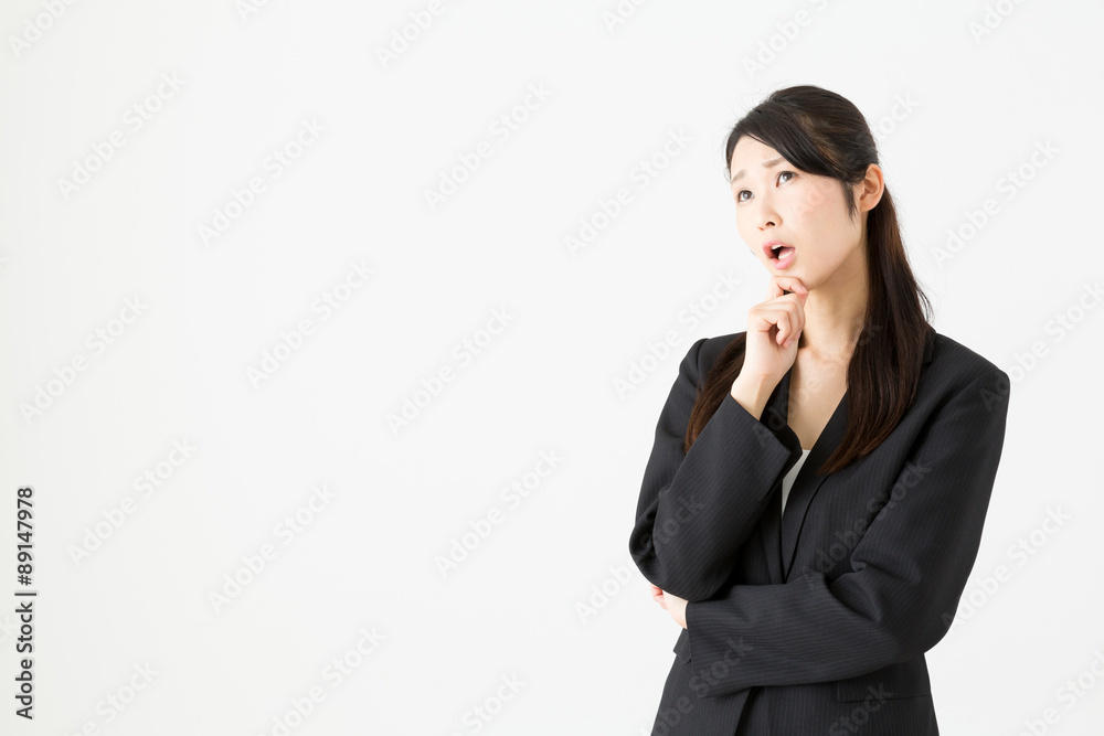 asian businesswoman on white background asian businesswoman on white background