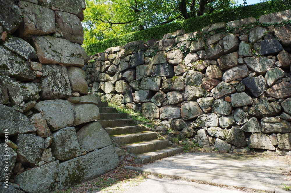 佐賀城の石垣