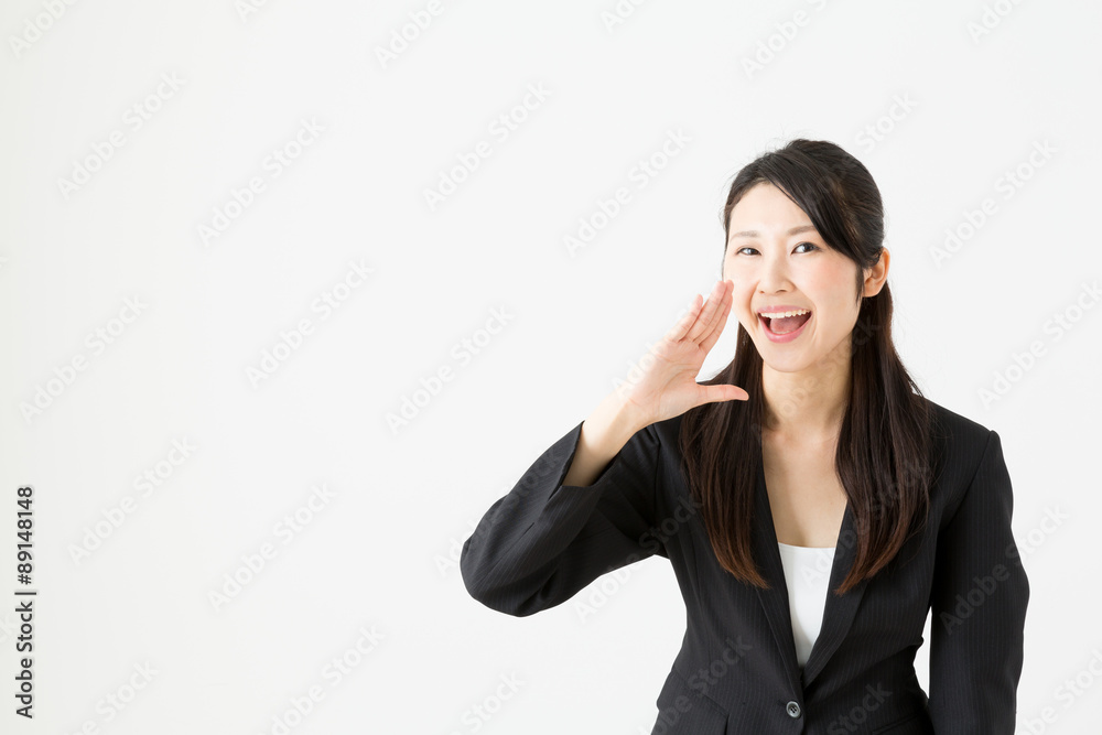 asian businesswoman on white background asian businesswoman on white background
