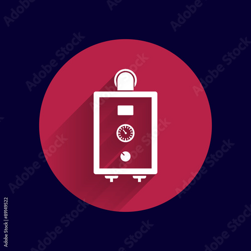 boiler gas icon water symbol household equipment 