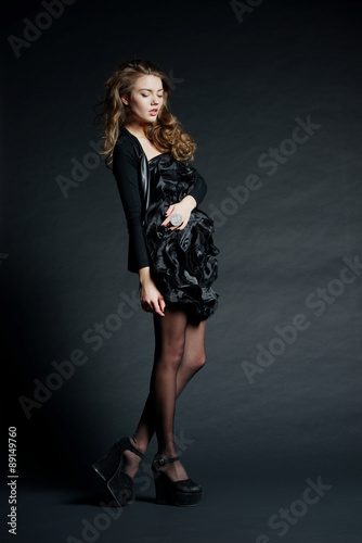 beautiful girl with long hair