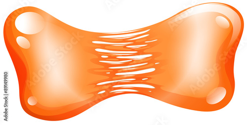 Stretching of bubble gum