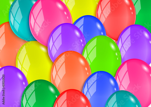 Colorful balloon background