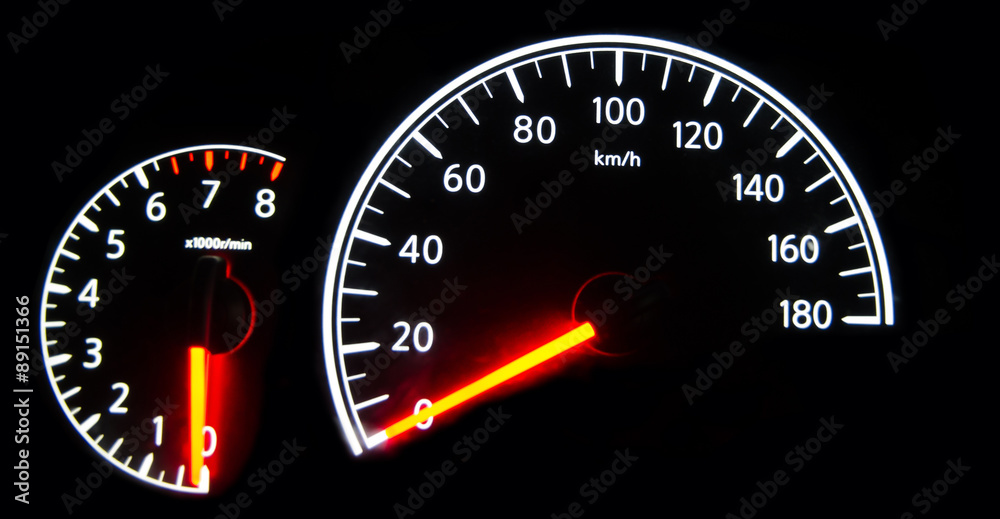 speedometer  and rpm