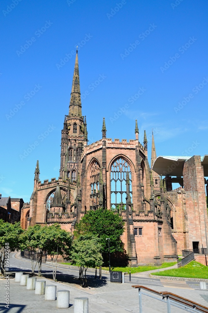 Coventry Cathedral ruin.