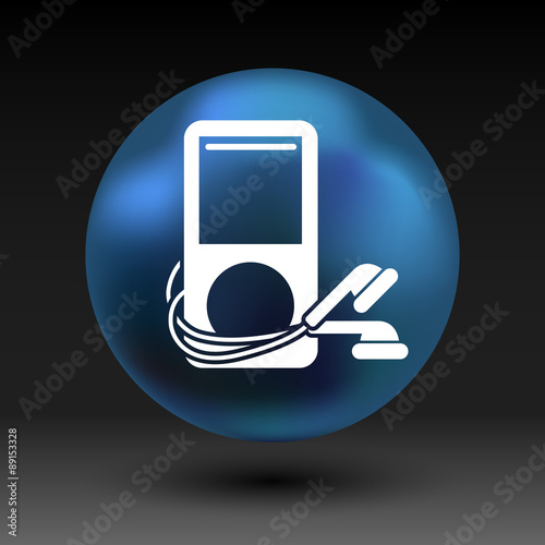 mp3 player - Original design  icon screen stereo vector
