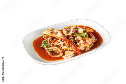 Stir-fried of Spicy squid