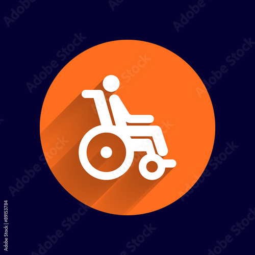 handicap handicapped chair wheel accessible an invalid icon