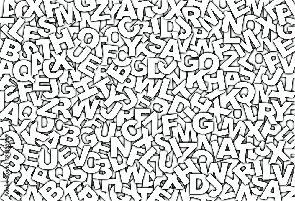 Letters pattern mixed Stock Illustration Adobe Stock