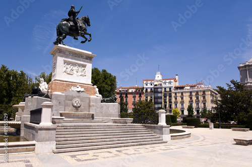 Plaza de Oriente Madrid Denkmal Philip IV  photo