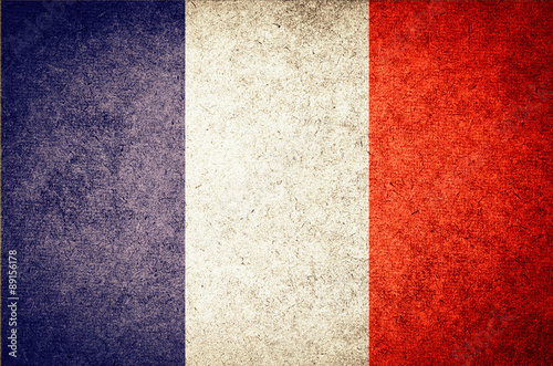 Grunge Flag Of France