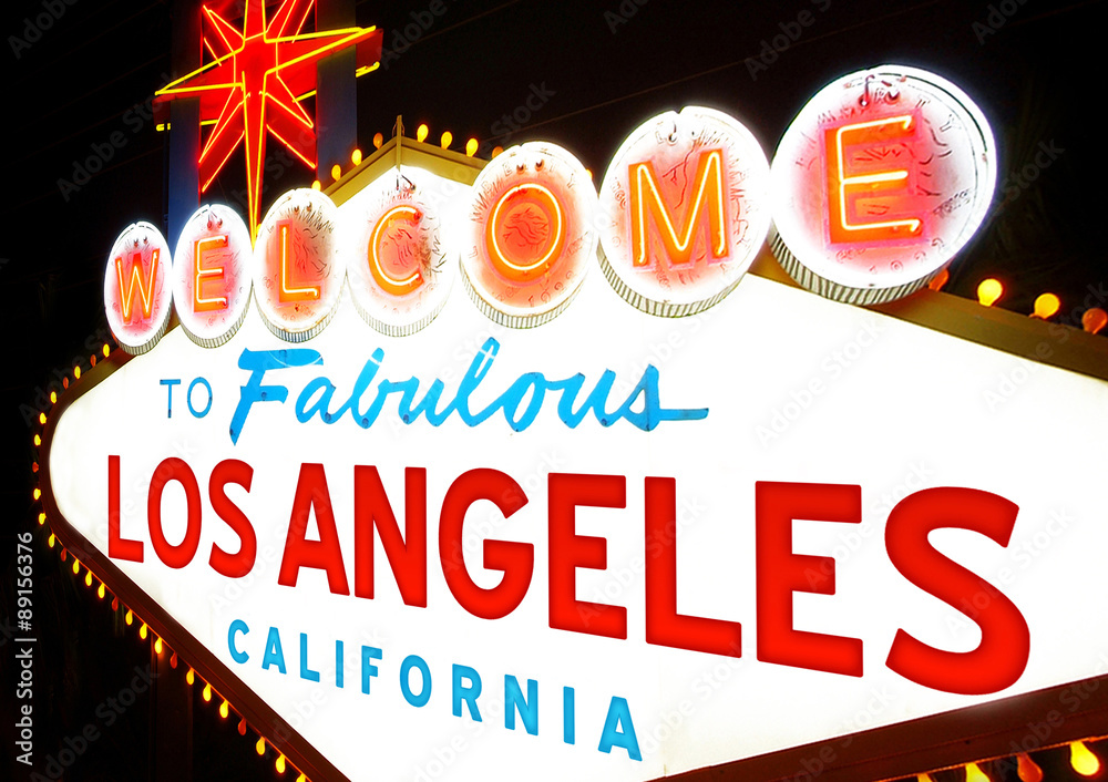 Obraz premium Welcome to Los Angeles, California (USA)