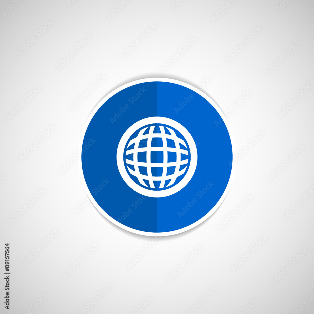 Planet icon network map earth business concept Planet icon network map earth business concept