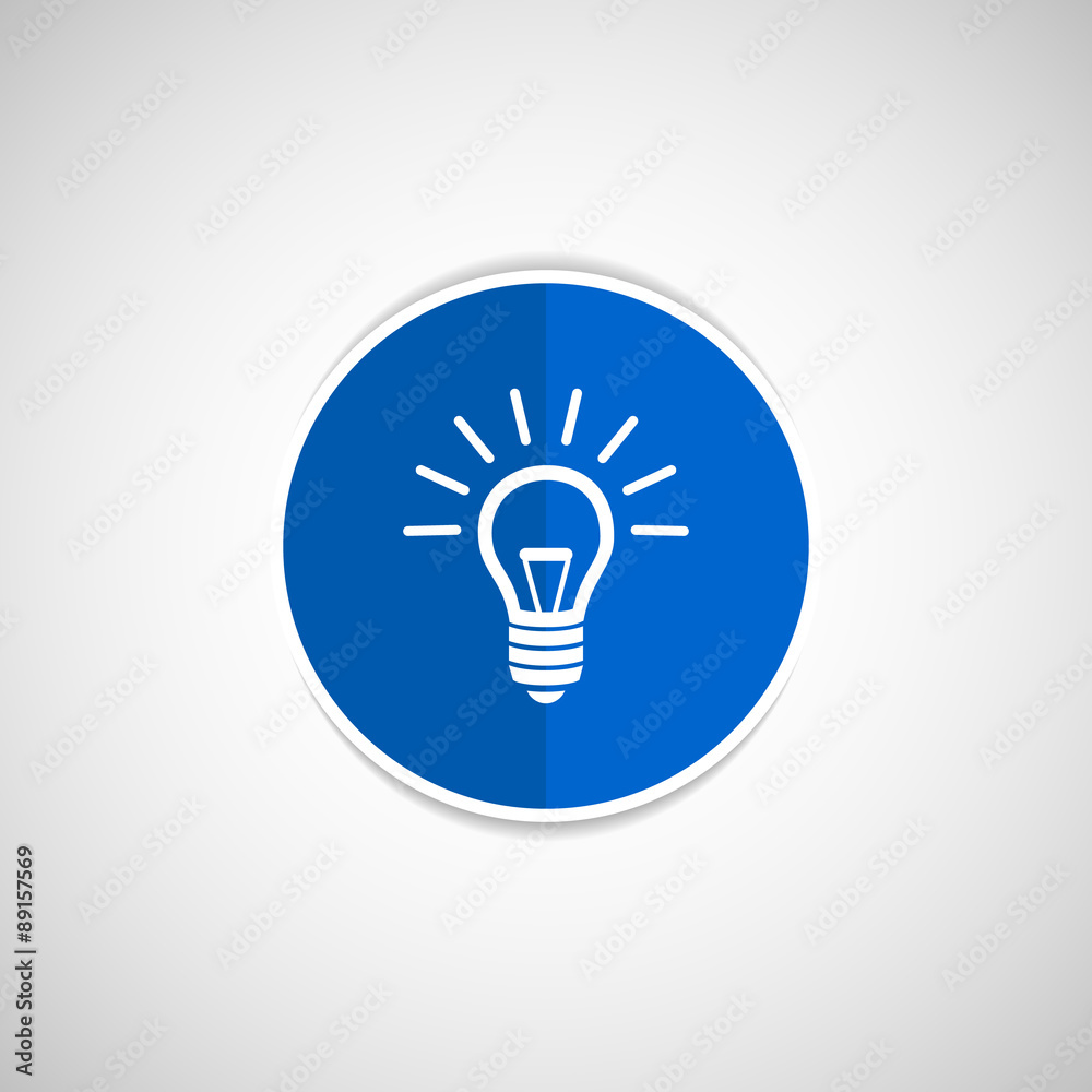 Light bulb vector icon lamp illustration Light bulb vector icon lamp illustration
