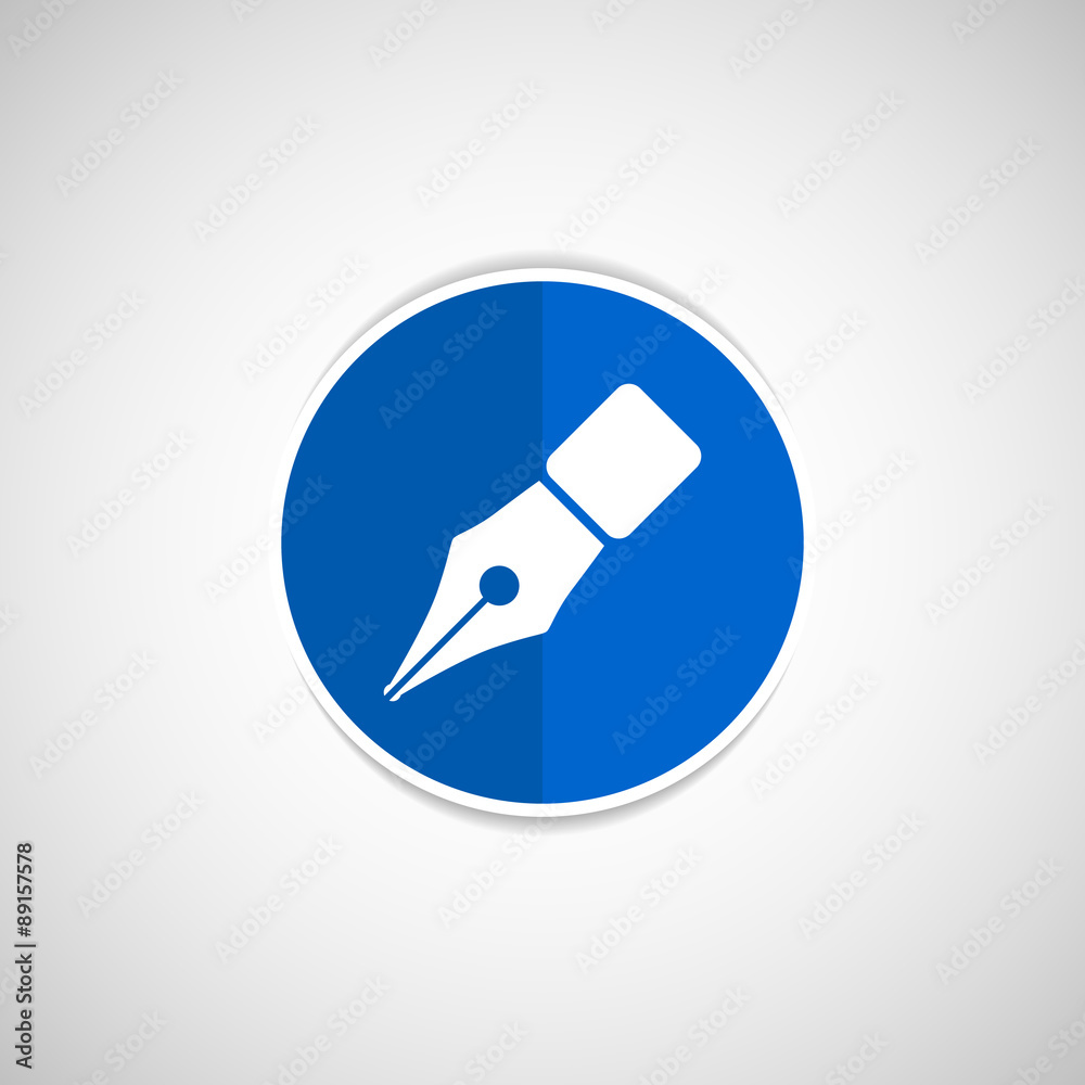 Fountain pen icon business write symbol