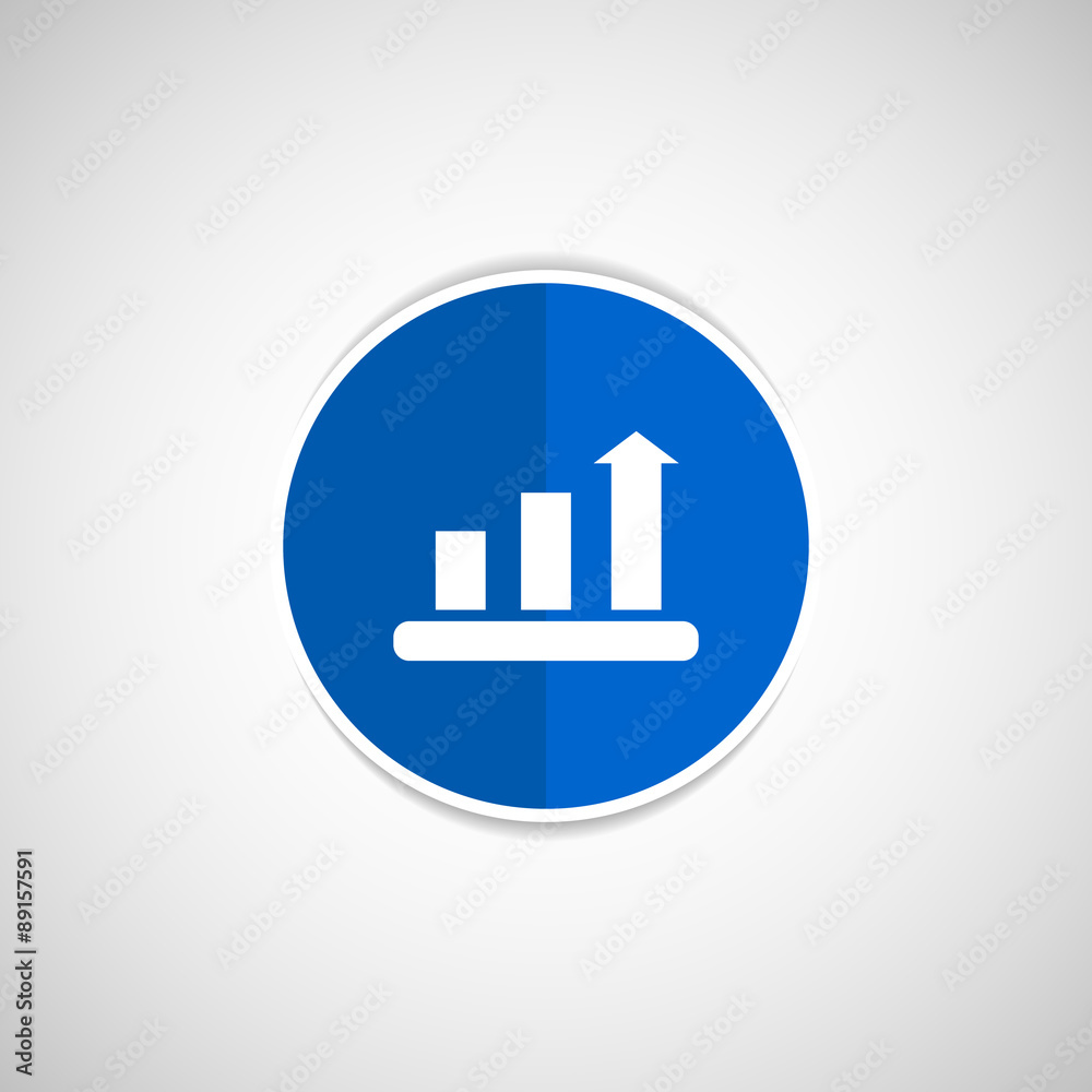 Infographic chart icon vector graph market business Infographic chart icon vector graph market business