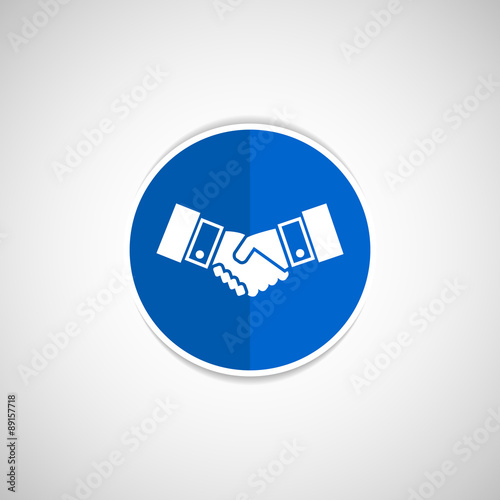 Handshake vector icon hake meeting business