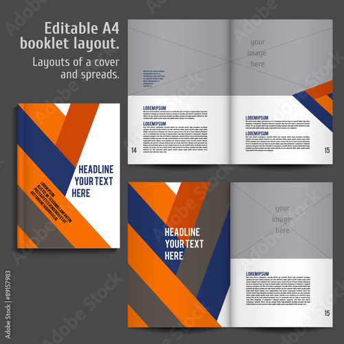 A4 book  Layout Design Template