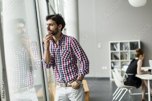 Young man in the office