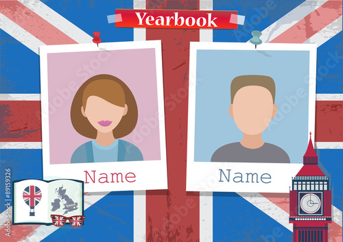 School album yearbook and English language