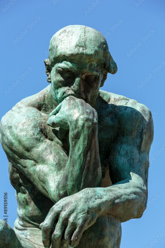 The Thinker in Rodin Museum in Paris