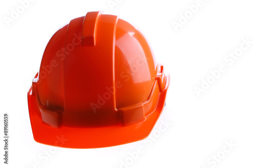 orange safety helmet hard hat, tool protect worker of danger