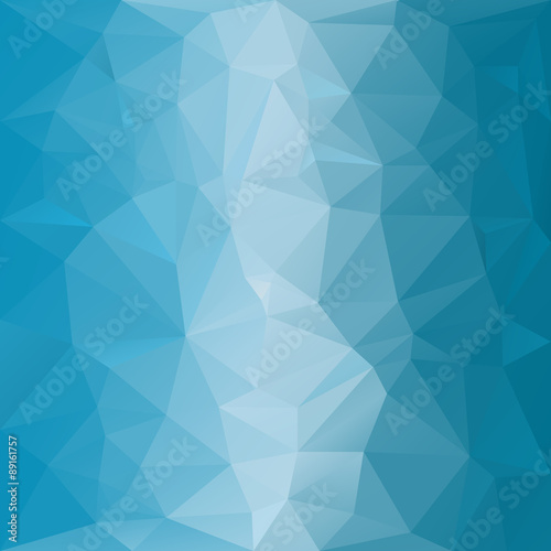 vector polygonal background in light blue colors - sky, water, sea, ocean
