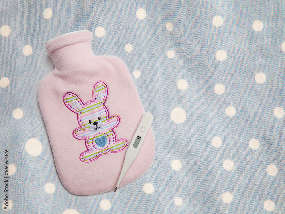 Baby Hot Water Bottle StockFoto Adobe Stock