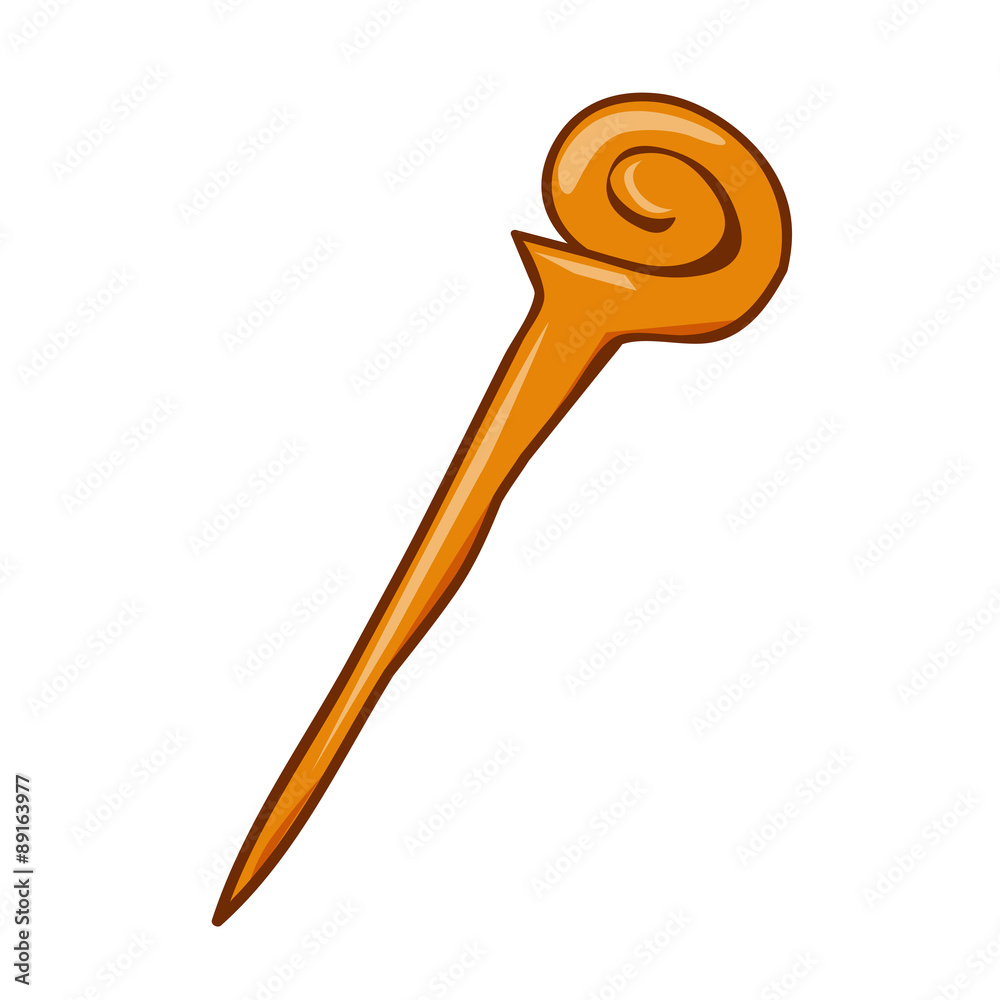 Walking stick isolated illustration Walking stick isolated illustration