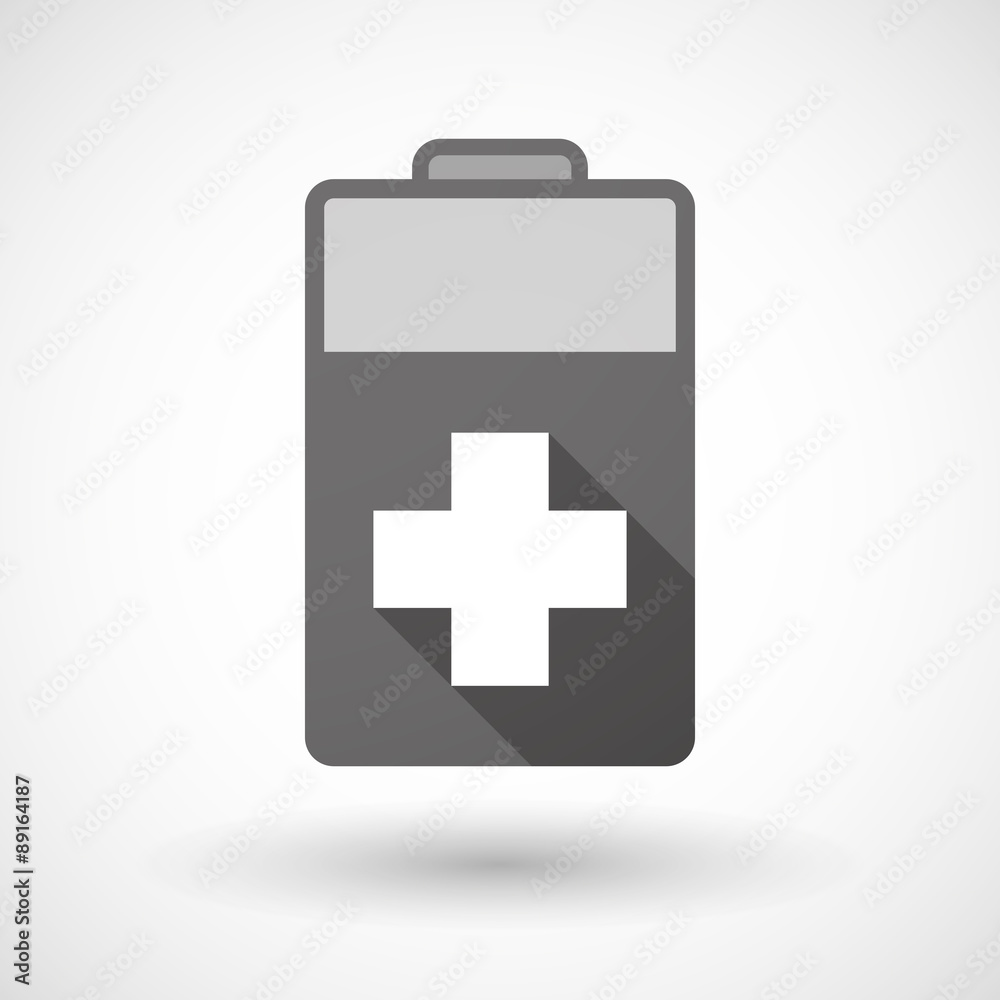 Fototapeta premium Isolated battery icon with a pharmacy sign
