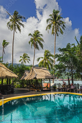 Beautiful tropical beach at island Koh Chang