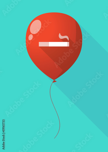 Long shadow balloon with a cigarette