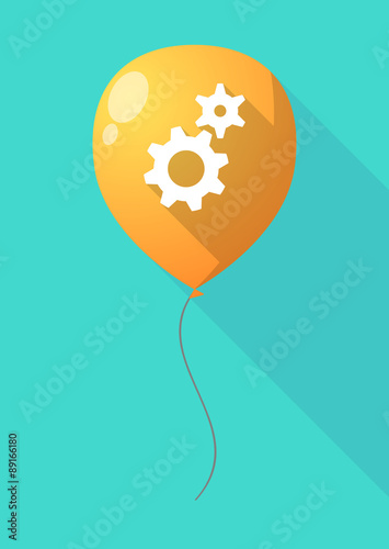 Long shadow balloon with two gears