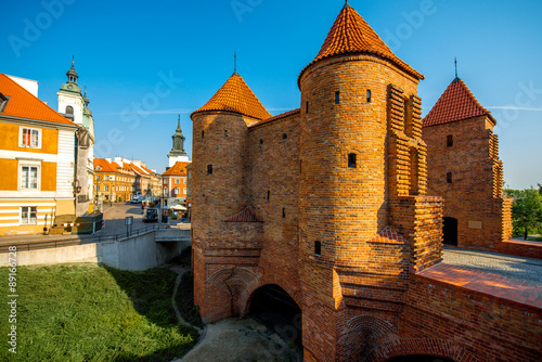 Barbican fortress in warsaw