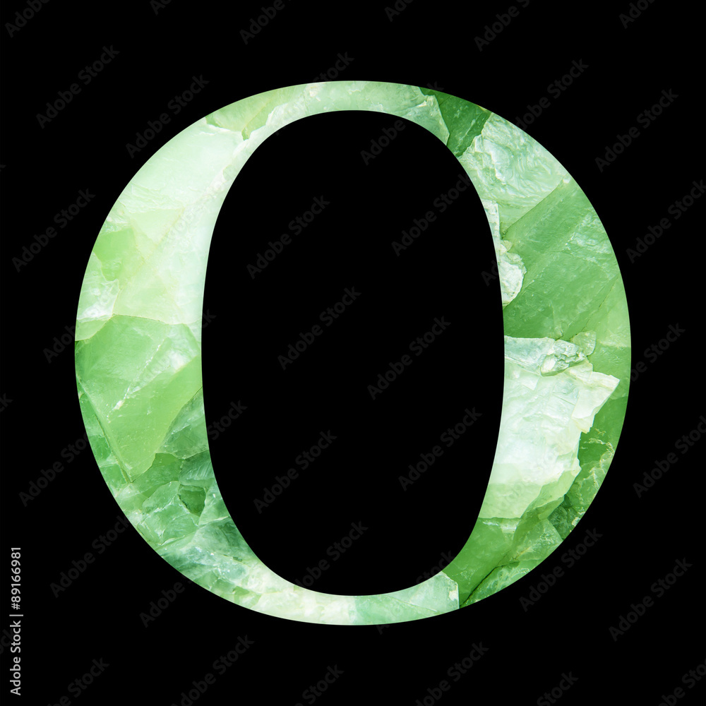 One letter of marble stone texture alphabet One letter of marble stone texture alphabet