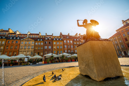Market square in Warsaw photo