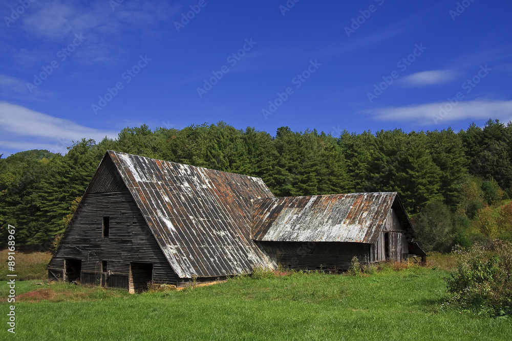 Old Barn in the Summer Mountains